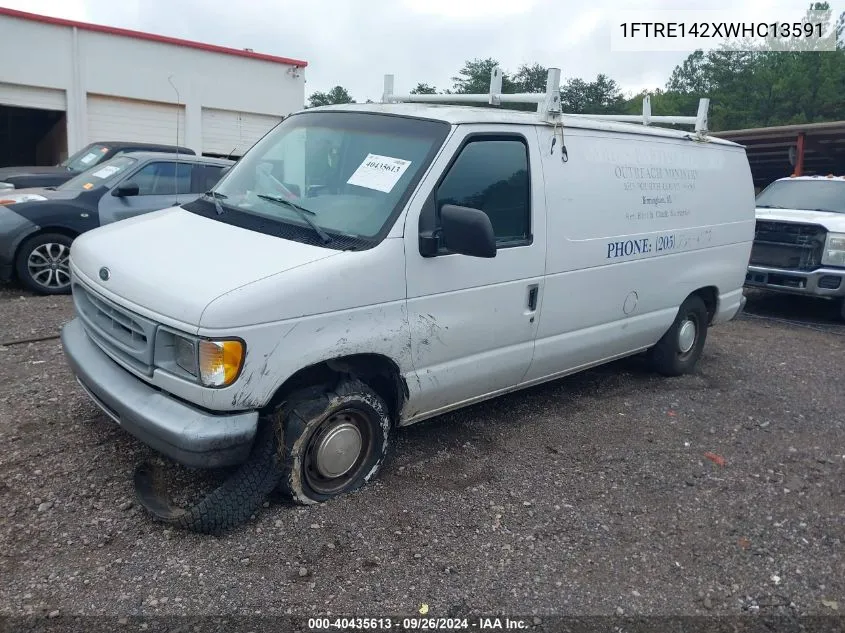 1998 Ford Econoline E150 Van VIN: 1FTRE142XWHC13591 Lot: 40435613