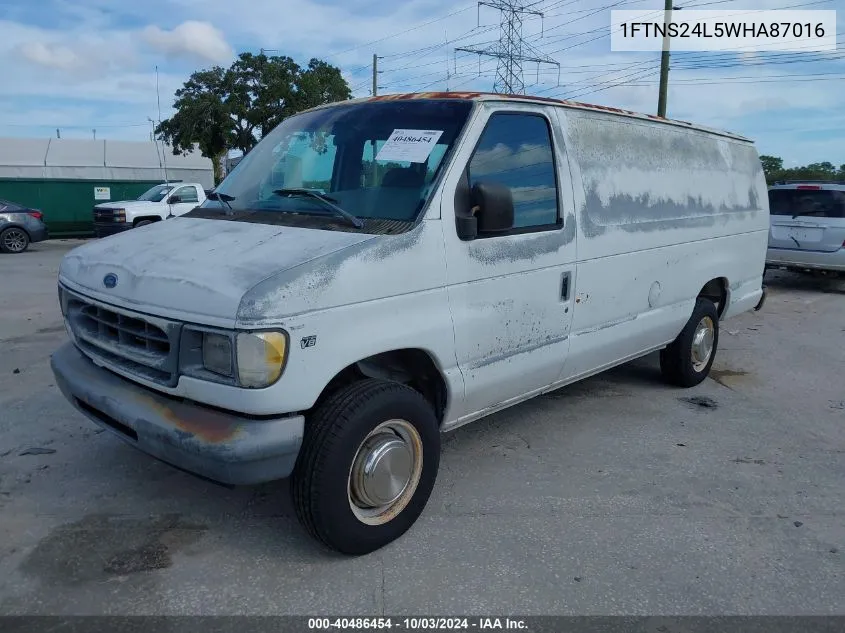 1998 Ford E-250 Commercial/Recreational VIN: 1FTNS24L5WHA87016 Lot: 40486454