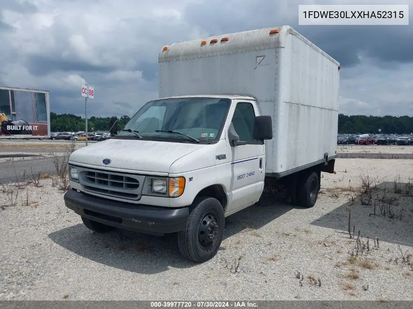 1999 Ford Econoline E350 Super Duty Ctwy V Rv VIN: 1FDWE30LXXHA52315 Lot: 39977720