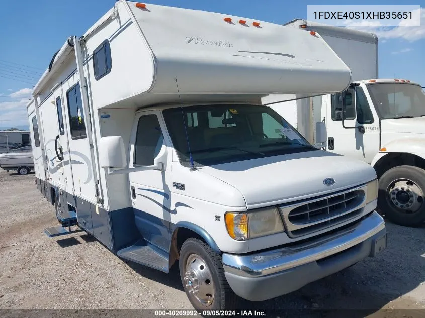 1999 Ford Econoline VIN: 1FDXE40S1XHB35651 Lot: 40269992