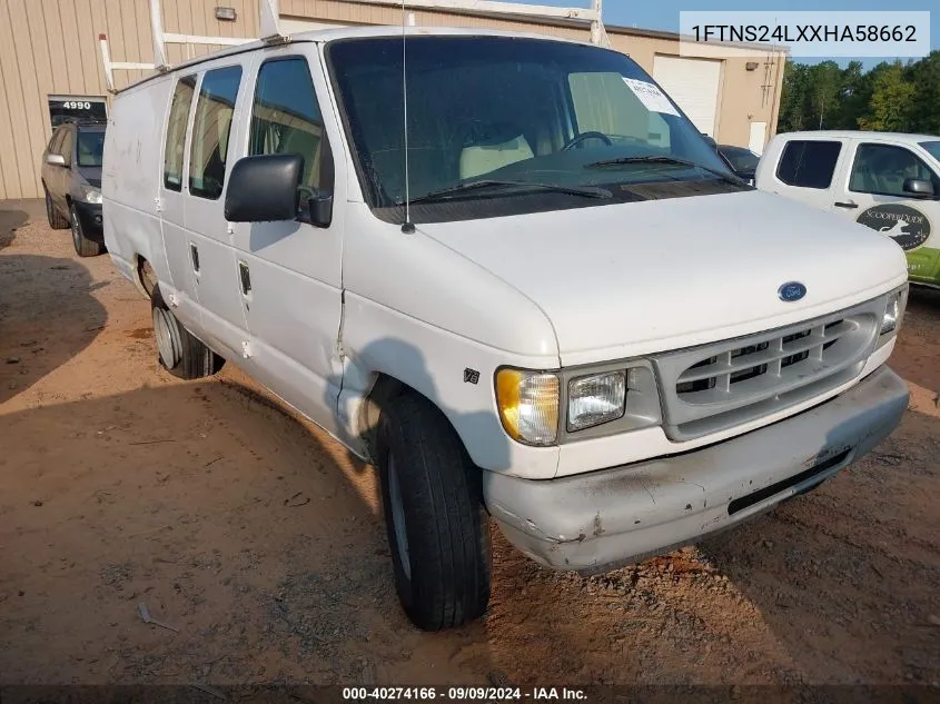 1999 Ford E-250 Commercial/Recreational VIN: 1FTNS24LXXHA58662 Lot: 40274166