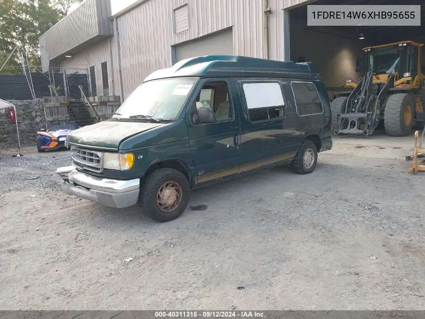 1999 Ford Econoline E150 Van VIN: 1FDRE14W6XHB95655 Lot: 40311315