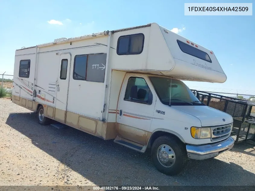 1999 Ford Econoline E450 Super Duty Cutwy Rv VIN: 1FDXE40S4XHA42509 Lot: 40382176