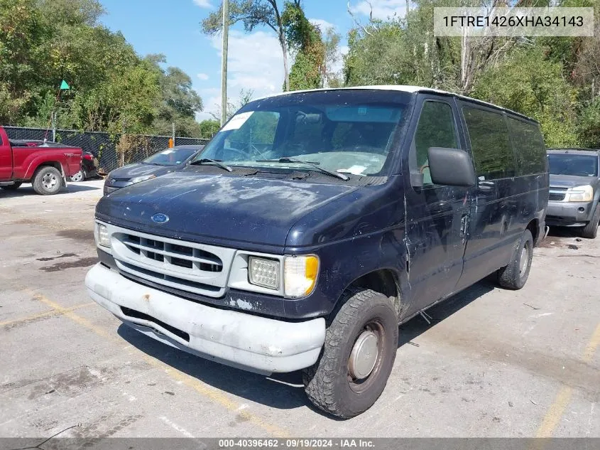 1999 Ford E-150 Commercial/Recreational VIN: 1FTRE1426XHA34143 Lot: 40396462