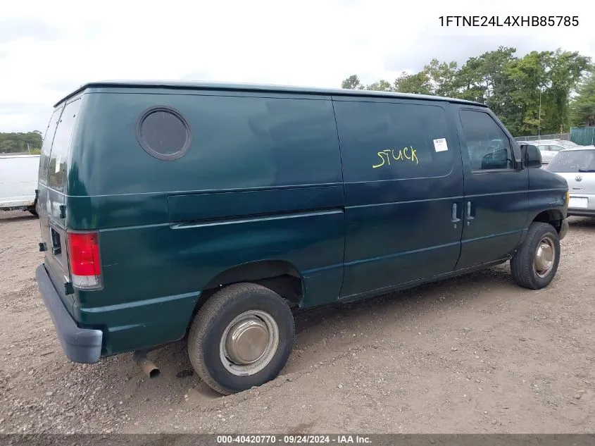 1999 Ford E-250 Commercial/Recreational VIN: 1FTNE24L4XHB85785 Lot: 40420770