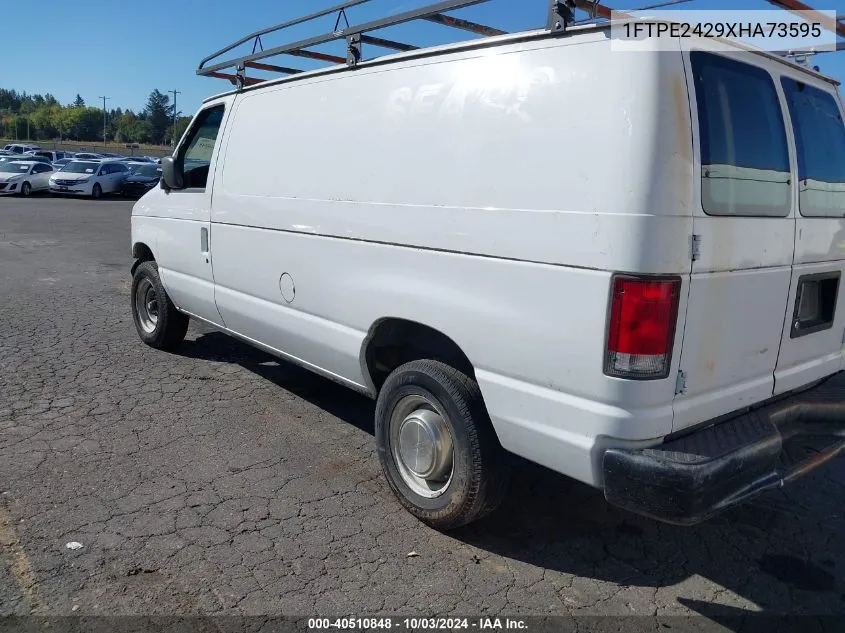 1999 Ford E-250 Commercial VIN: 1FTPE2429XHA73595 Lot: 40510848