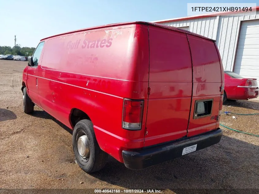 1999 Ford E-250 Commercial VIN: 1FTPE2421XHB91494 Lot: 40543168