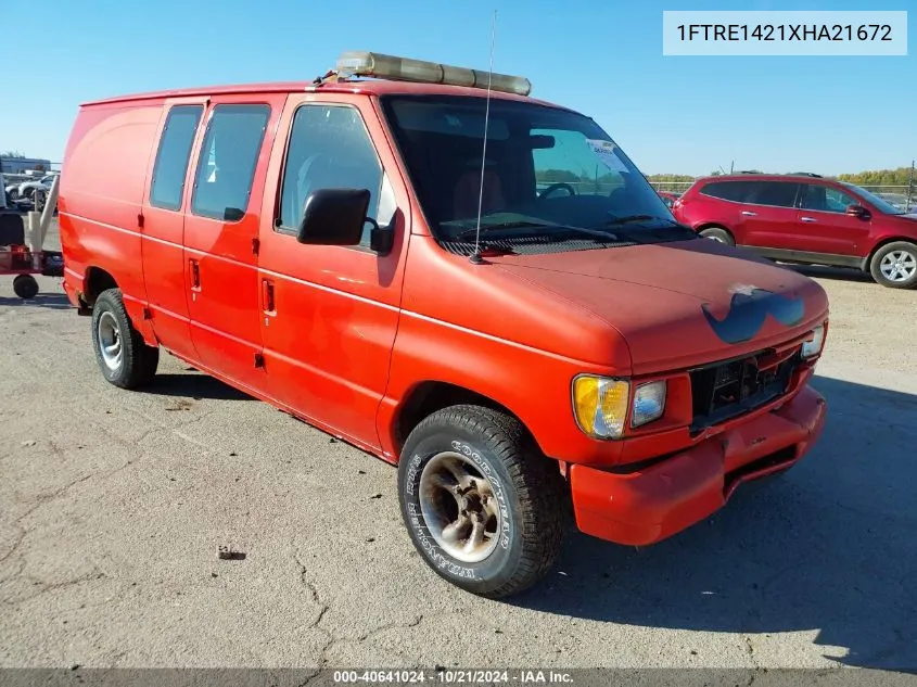 1999 Ford E-150 Commercial/Recreational VIN: 1FTRE1421XHA21672 Lot: 40641024