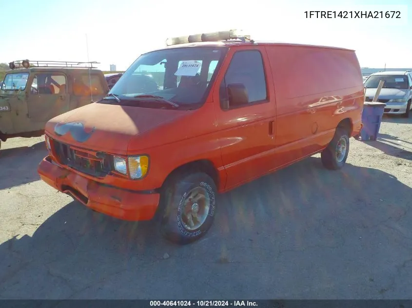 1999 Ford E-150 Commercial/Recreational VIN: 1FTRE1421XHA21672 Lot: 40641024