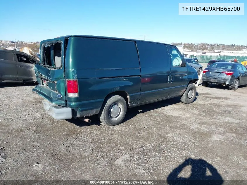 1999 Ford E-150 Commercial/Recreational VIN: 1FTRE1429XHB65700 Lot: 40810034