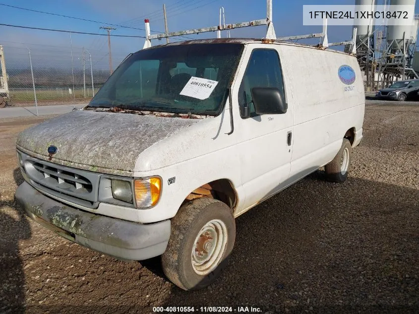 1999 Ford E-250 Commercial/Recreational VIN: 1FTNE24L1XHC18472 Lot: 40810554