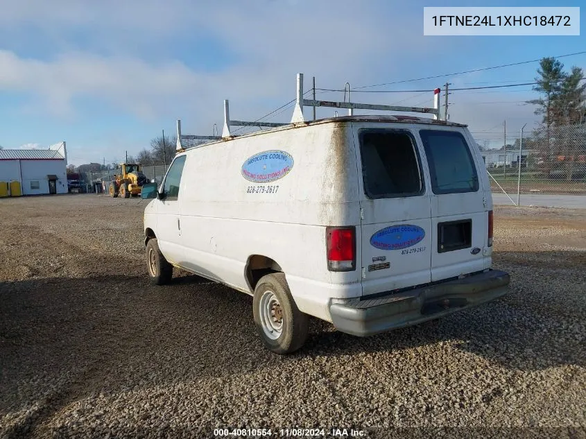 1999 Ford E-250 Commercial/Recreational VIN: 1FTNE24L1XHC18472 Lot: 40810554