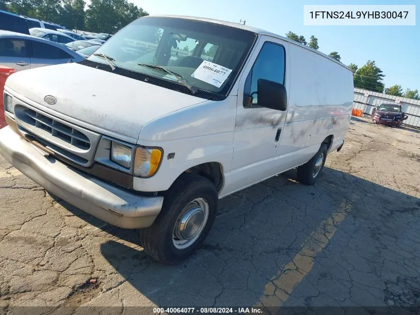 1FTNS24L9YHB30047 2000 Ford E-250 Commercial/Recreational