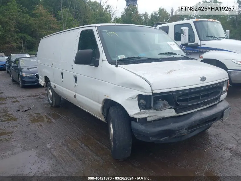 2000 Ford E-250 Commercial/Recreational VIN: 1FTNS2426YHA19267 Lot: 40421870