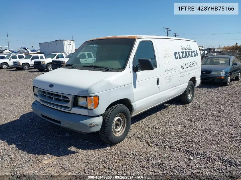 2000 Ford Econoline VIN: 1FTRE1428YHB75166 Lot: 40449656