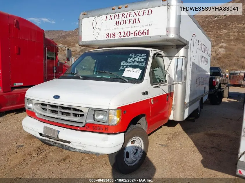 2000 Ford E-350 Cutaway Standard VIN: 1FDWE35S9YHA83041 Lot: 40453453