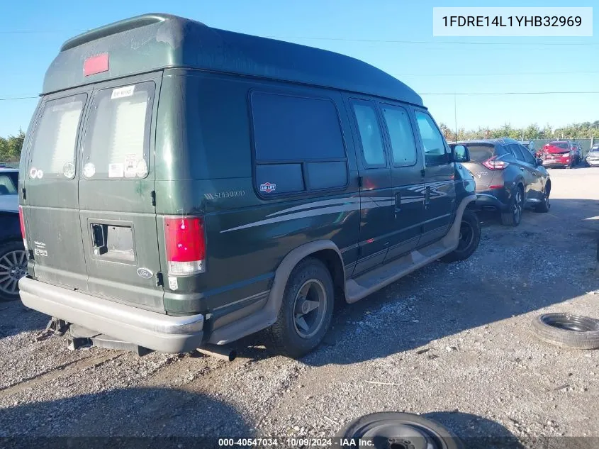 2000 Ford Econoline E150 Van VIN: 1FDRE14L1YHB32969 Lot: 40547034