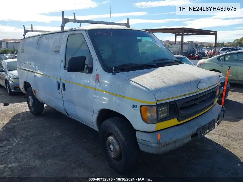 2000 Ford E-250 Commercial/Recreational VIN: 1FTNE24L8YHA89675 Lot: 40732876