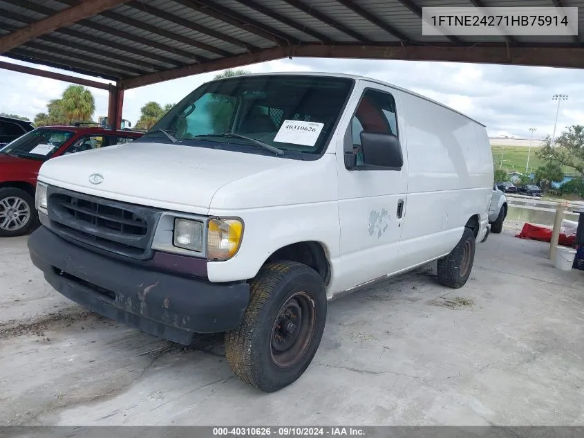 2001 Ford E-250 Commercial VIN: 1FTNE24271HB75914 Lot: 40310626