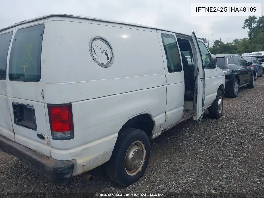 2001 Ford Econoline E250 Van VIN: 1FTNE24251HA48109 Lot: 40375664