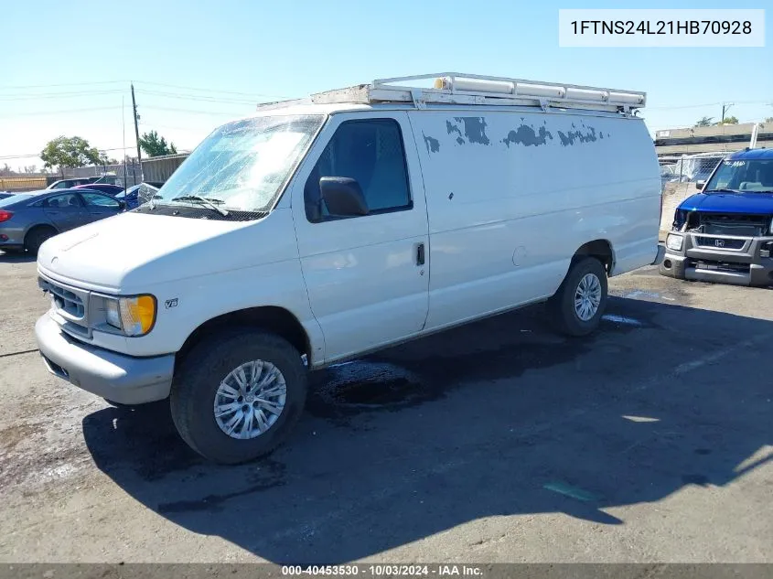 2001 Ford E-250 Commercial/Recreational VIN: 1FTNS24L21HB70928 Lot: 40453530