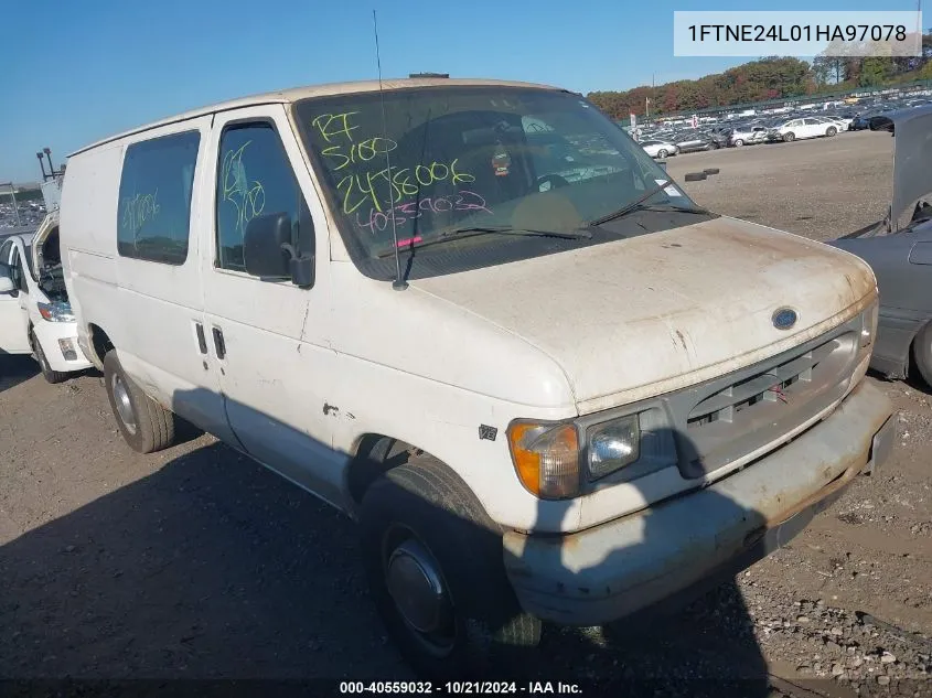 2001 Ford E-250 Commercial/Recreational VIN: 1FTNE24L01HA97078 Lot: 40559032