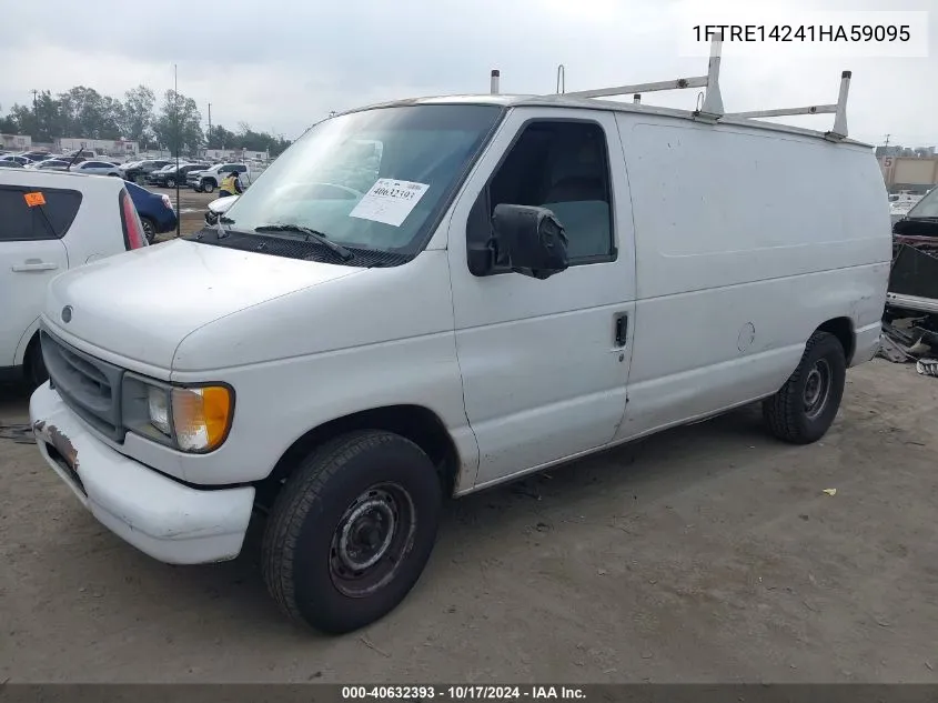 2001 Ford E-150 Commercial/Recreational VIN: 1FTRE14241HA59095 Lot: 40632393