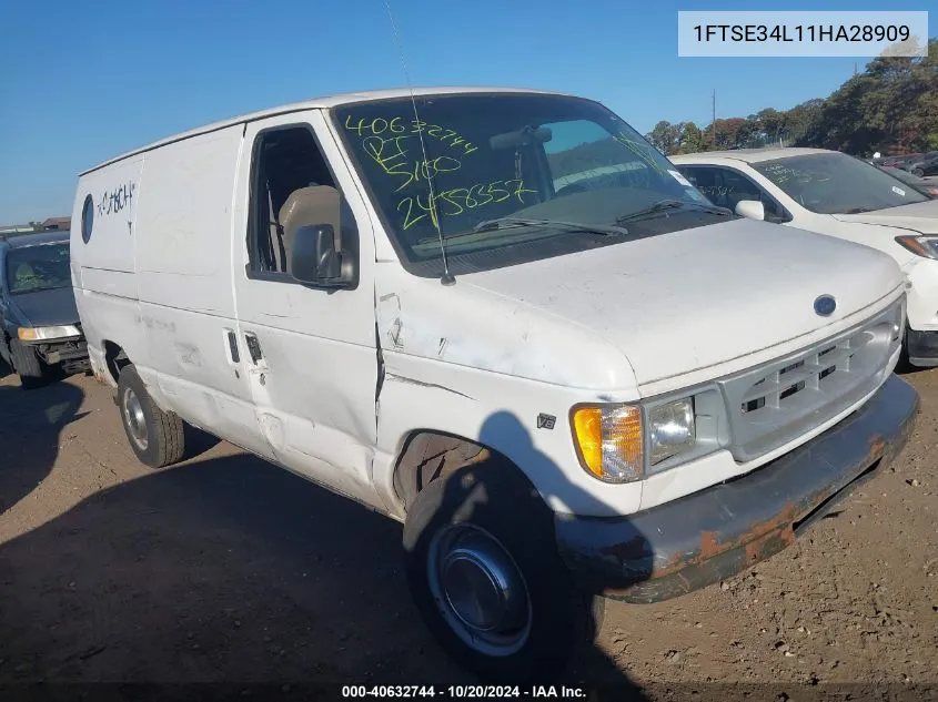 2001 Ford E-350 Super Duty Commercial/Recreational VIN: 1FTSE34L11HA28909 Lot: 40632744