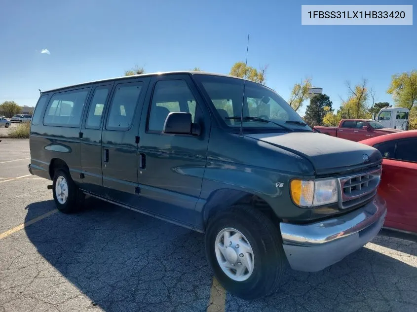 2001 Ford Econoline E350 Super Duty Wagon VIN: 1FBSS31LX1HB33420 Lot: 40636384