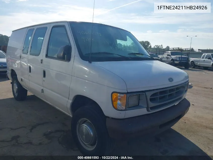 2001 Ford E-250 Commercial VIN: 1FTNE24211HB24926 Lot: 40661593