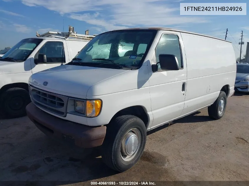 2001 Ford E-250 Commercial VIN: 1FTNE24211HB24926 Lot: 40661593