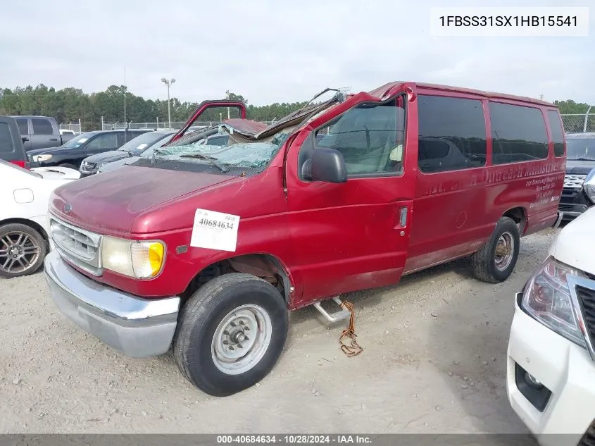 2001 Ford Econoline E350 Super Duty Wagon VIN: 1FBSS31SX1HB15541 Lot: 40684634