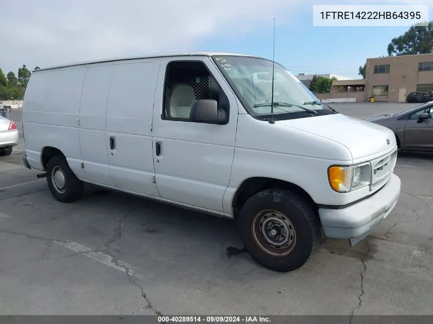 1FTRE14222HB64395 2002 Ford E-150 Commercial/Recreational