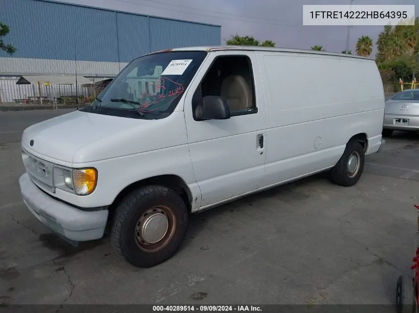 1FTRE14222HB64395 2002 Ford E-150 Commercial/Recreational