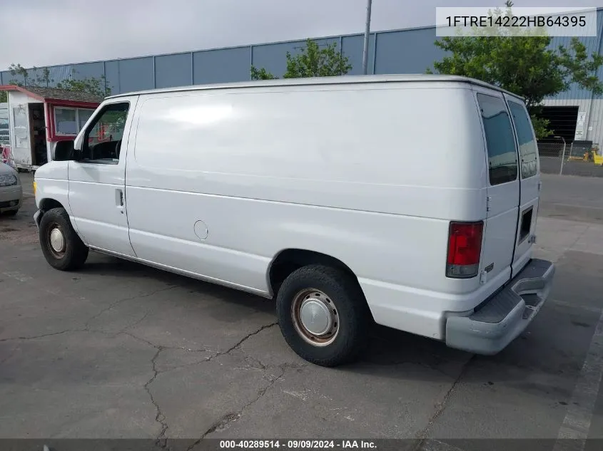 1FTRE14222HB64395 2002 Ford E-150 Commercial/Recreational