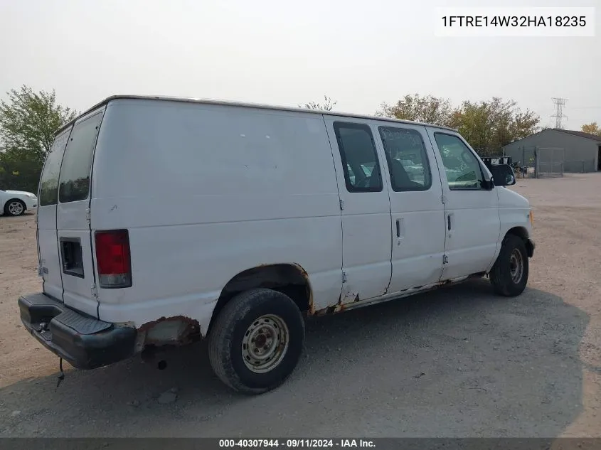 2002 Ford E-150 E150 Van VIN: 1FTRE14W32HA18235 Lot: 40307944