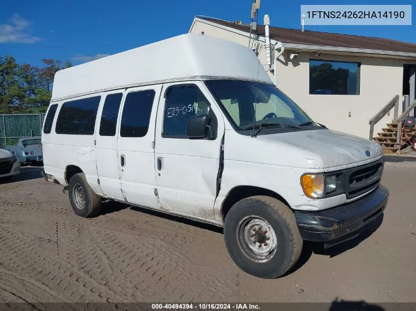 1FTNS24262HA14190 2002 Ford E-250 Commercial/Recreational