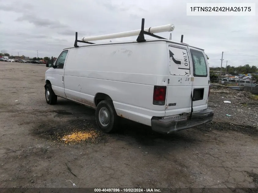 2002 Ford E-250 Commercial/Recreational VIN: 1FTNS24242HA26175 Lot: 40497596