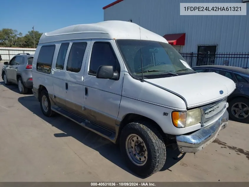 2002 Ford Econoline E250 Van VIN: 1FDPE24L42HA61321 Lot: 40531036