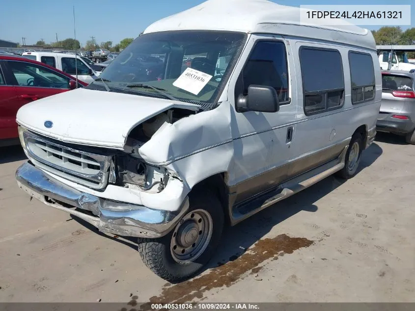 2002 Ford Econoline E250 Van VIN: 1FDPE24L42HA61321 Lot: 40531036