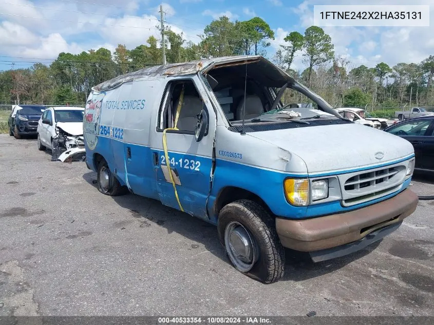 2002 Ford Econoline E250 Van VIN: 1FTNE242X2HA35131 Lot: 40533354