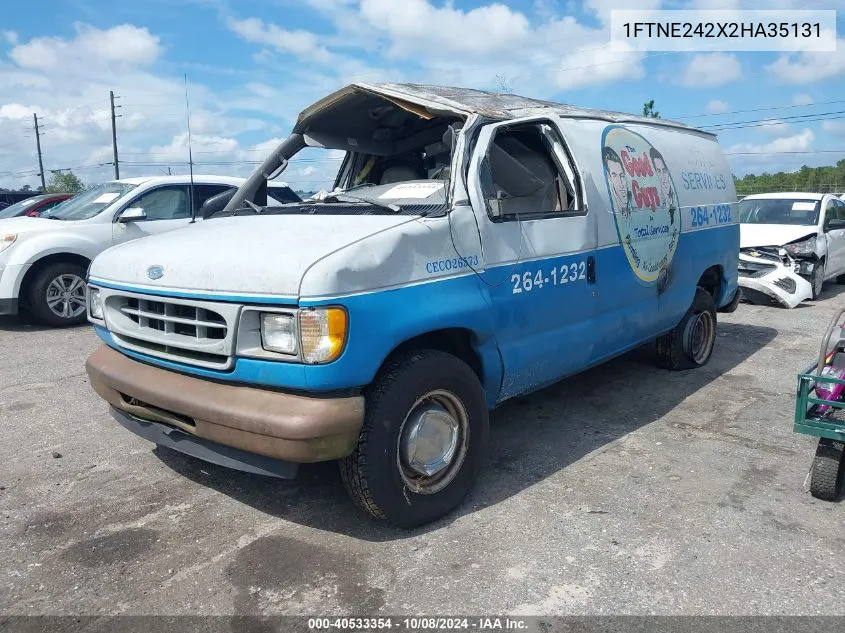 2002 Ford Econoline E250 Van VIN: 1FTNE242X2HA35131 Lot: 40533354