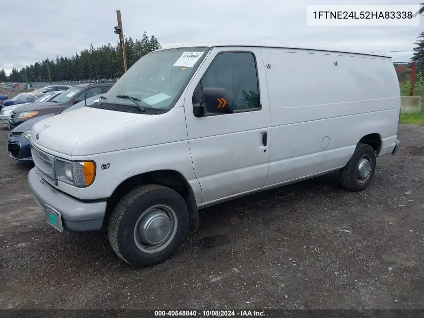 2002 Ford Econoline E250 Van VIN: 1FTNE24L52HA83338 Lot: 40548840