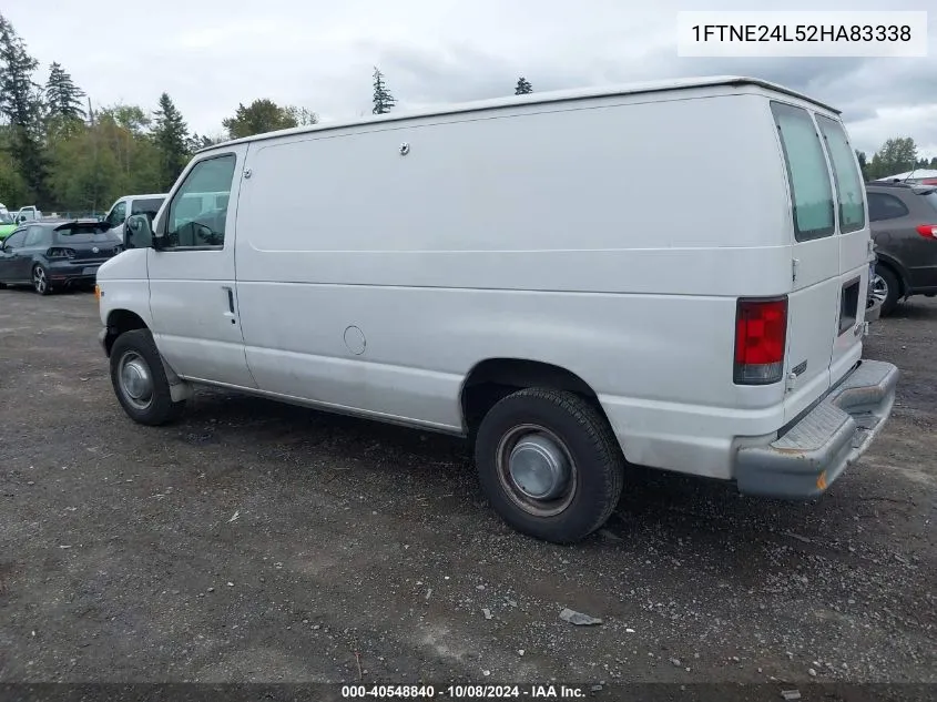 2002 Ford Econoline E250 Van VIN: 1FTNE24L52HA83338 Lot: 40548840