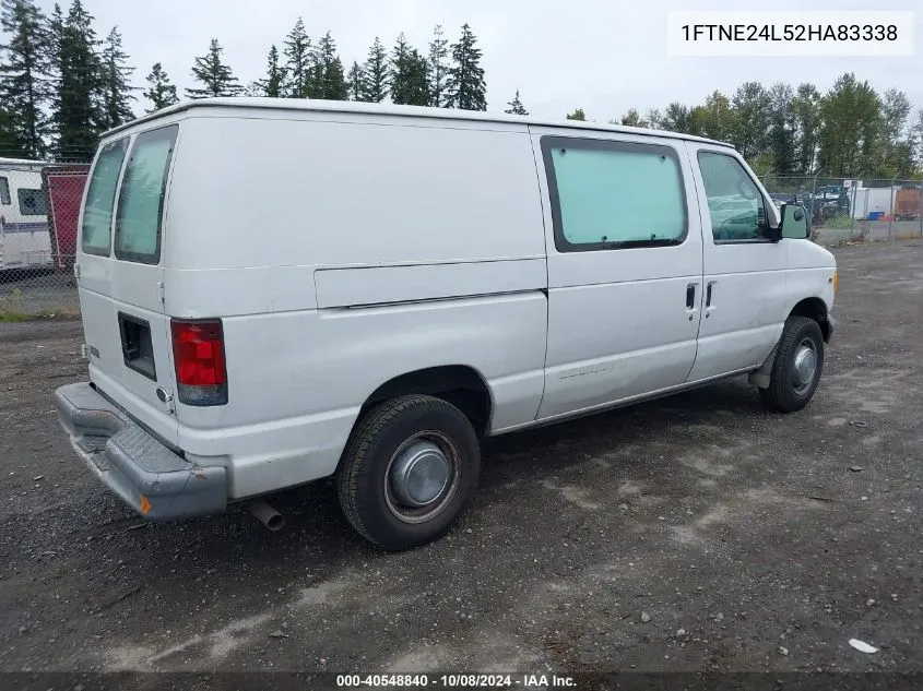 2002 Ford Econoline E250 Van VIN: 1FTNE24L52HA83338 Lot: 40548840