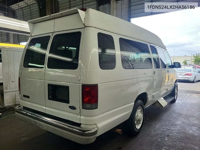 2002 Ford Econoline E250 Van VIN: 1FDNS24LX2HA56186 Lot: 40620184