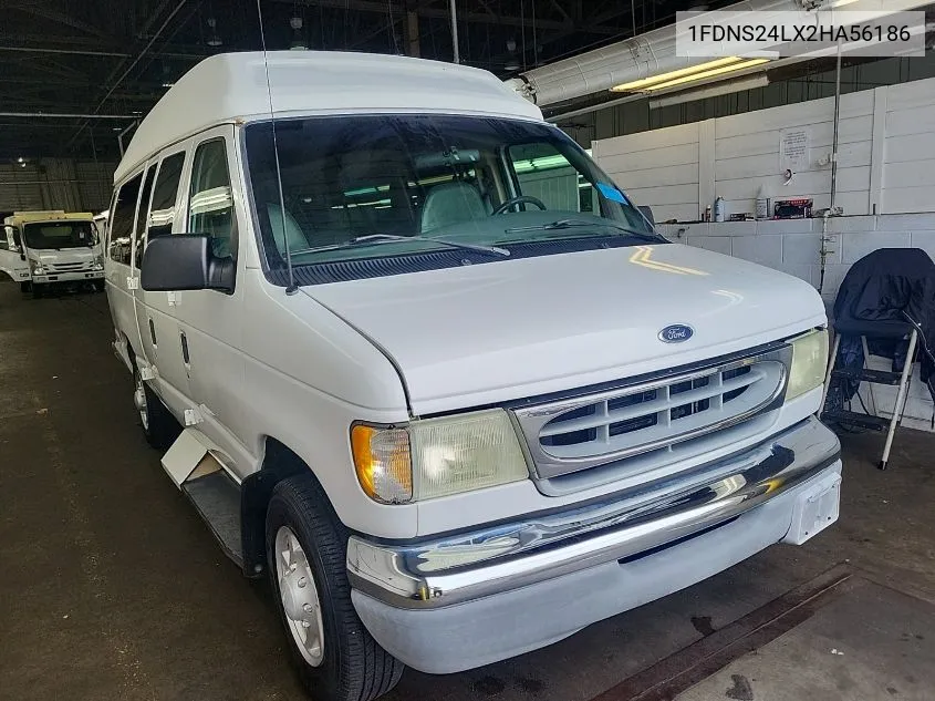 2002 Ford E-250 Commercial/Recreational VIN: 1FDNS24LX2HA56186 Lot: 40650015