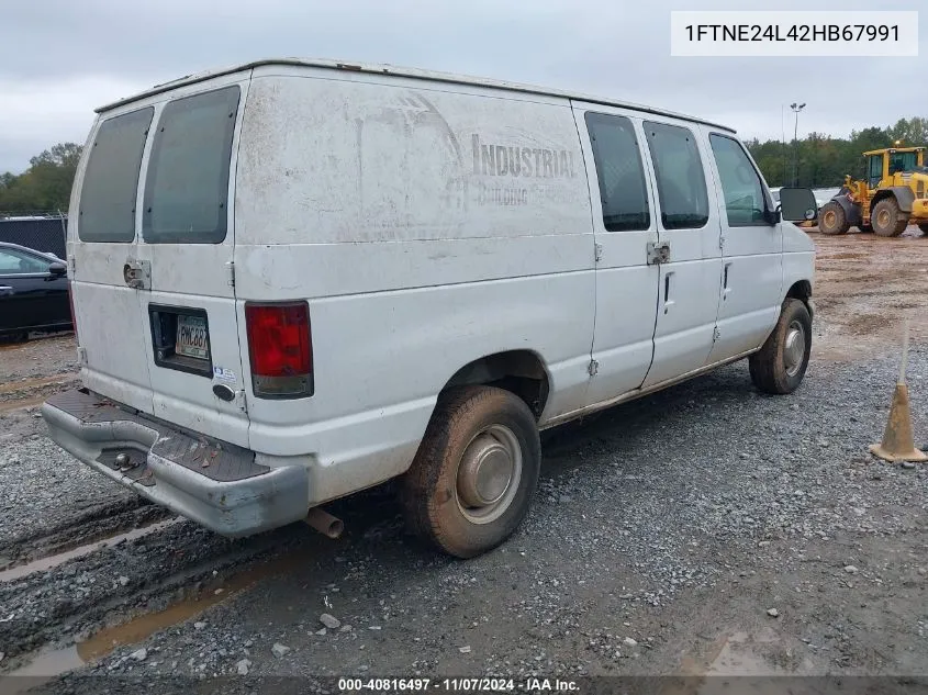 2002 Ford E-250 Commercial/Recreational VIN: 1FTNE24L42HB67991 Lot: 40816497