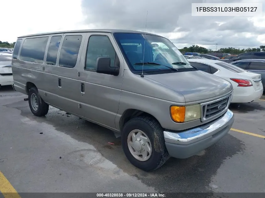 2003 Ford Econoline E350 Super Duty Wagon VIN: 1FBSS31L03HB05127 Lot: 40328038