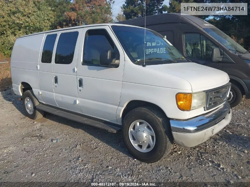 2003 Ford E-250 Commercial/Recreational VIN: 1FTNE24W73HA84714 Lot: 40372107